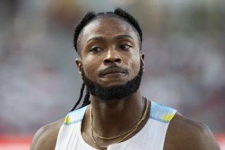 Le vice-champion olympique du 100 mètres Kishane Thompson ne sera finalement pas présent à Lausanne mercredi. KEYSTONE/EPA/Boglarka Bodnar